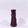 Hispanitas Bangkok High Heel Straps Boot - Bordeaux Suede